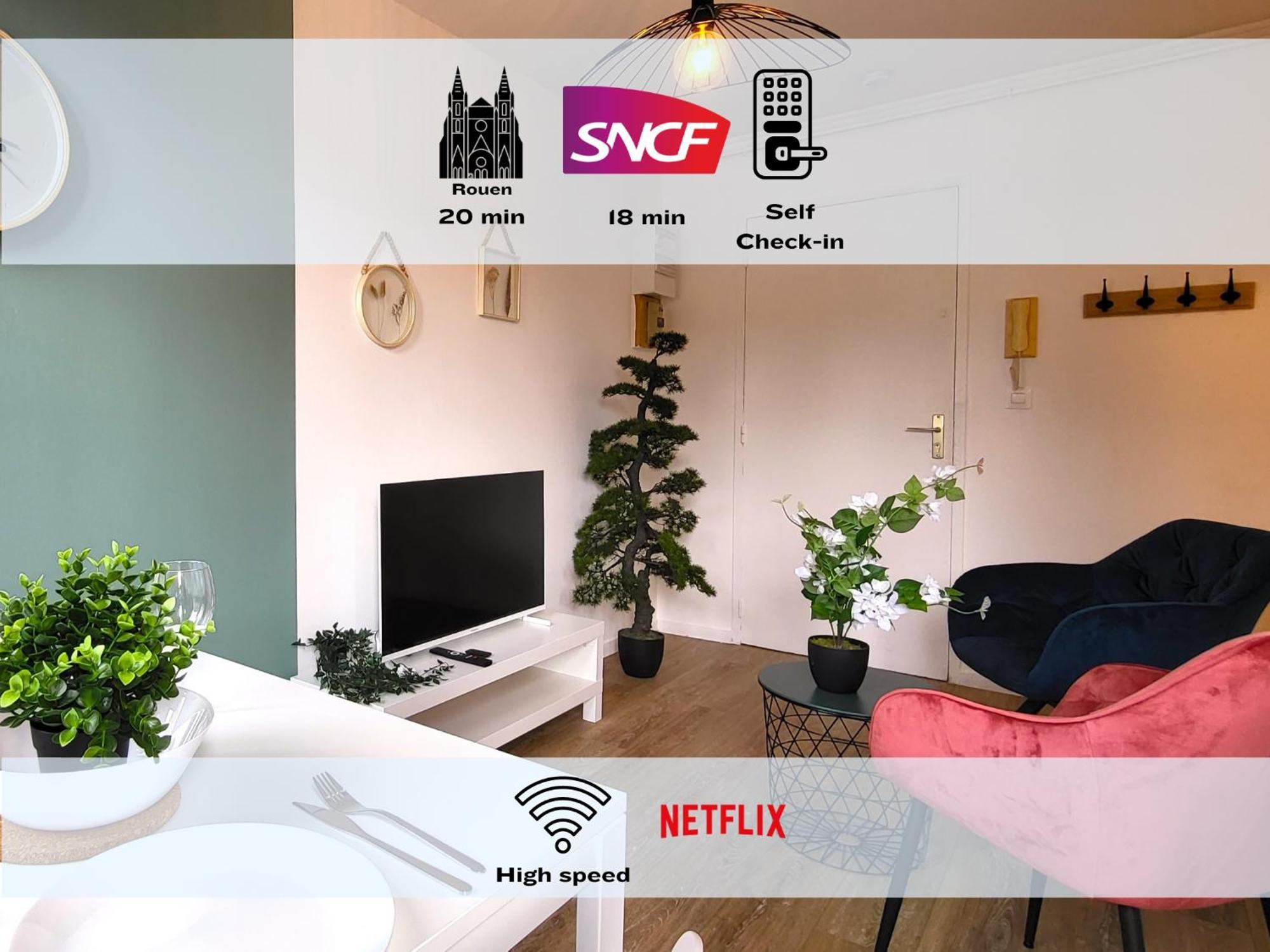 Oxygen - Lumineux Deux-Pieces A 20Min De Rouen Apartment Caudebec-les-Elbeuf Екстериор снимка