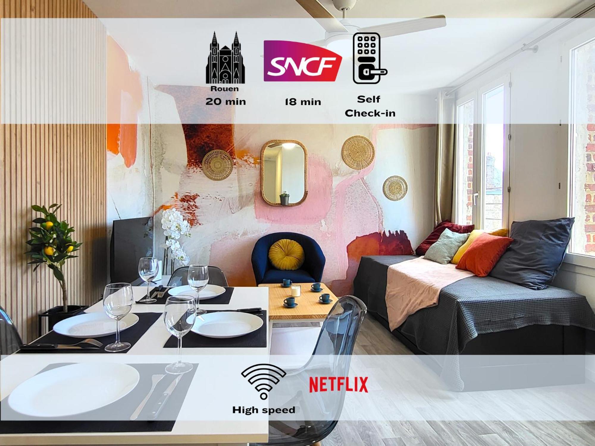 Oxygen - Lumineux Deux-Pieces A 20Min De Rouen Apartment Caudebec-les-Elbeuf Екстериор снимка